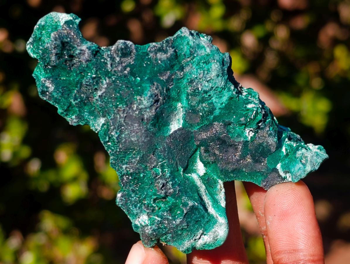 Natural Silky Malachite Specimens x 6 From Kasompe, Congo - Toprock Gemstones and Minerals 