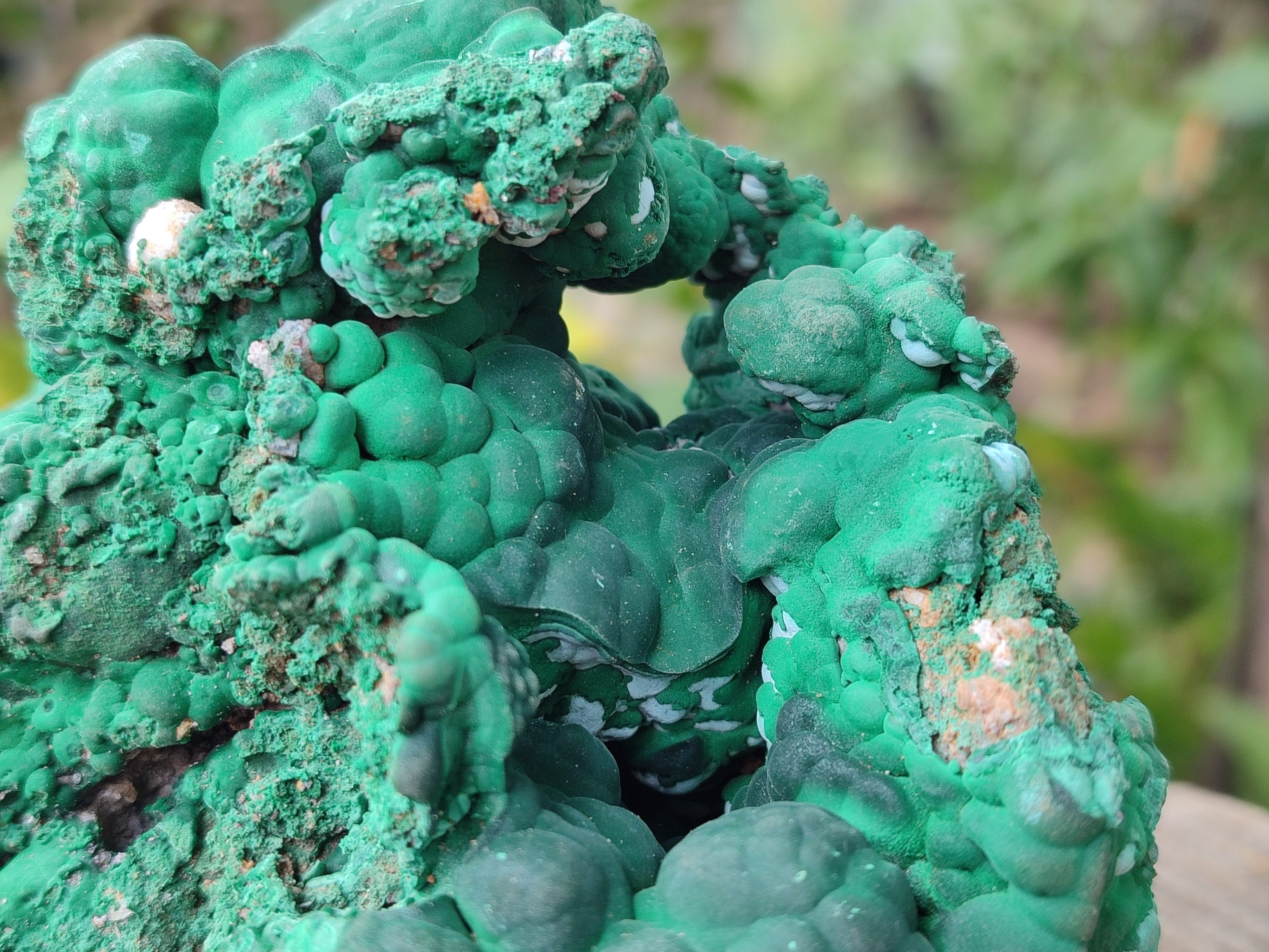 Natural Large Botryoidal Malachite Specimens with Chrysocolla x 2 From Congo - Toprock Gemstones and Minerals 