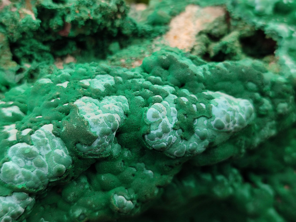 Natural Large Botryoidal Malachite Specimens with Chrysocolla x 2 From Congo - Toprock Gemstones and Minerals 