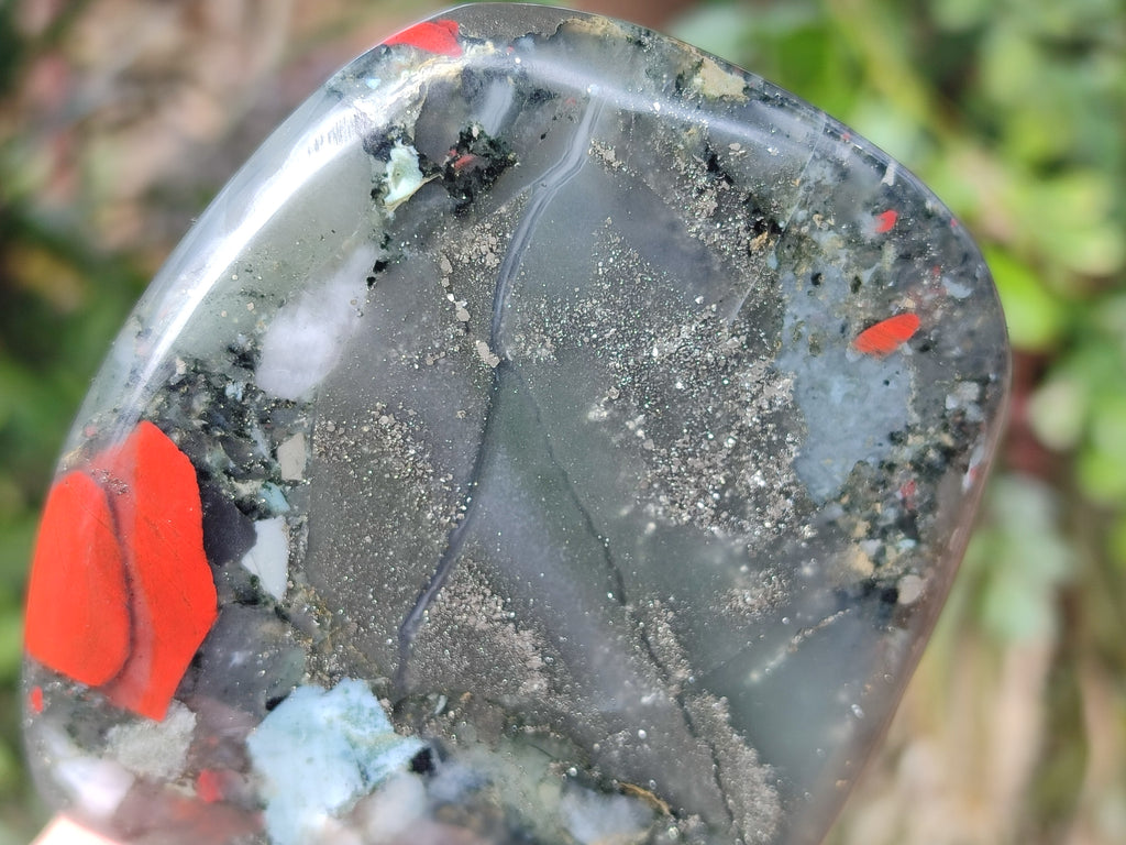 Polished Bloodstone Standing Display Pieces x 3 From Swaziland - Toprock Gemstones and Minerals 