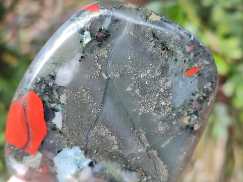 Polished Bloodstone Standing Display Pieces x 3 From Swaziland - Toprock Gemstones and Minerals 