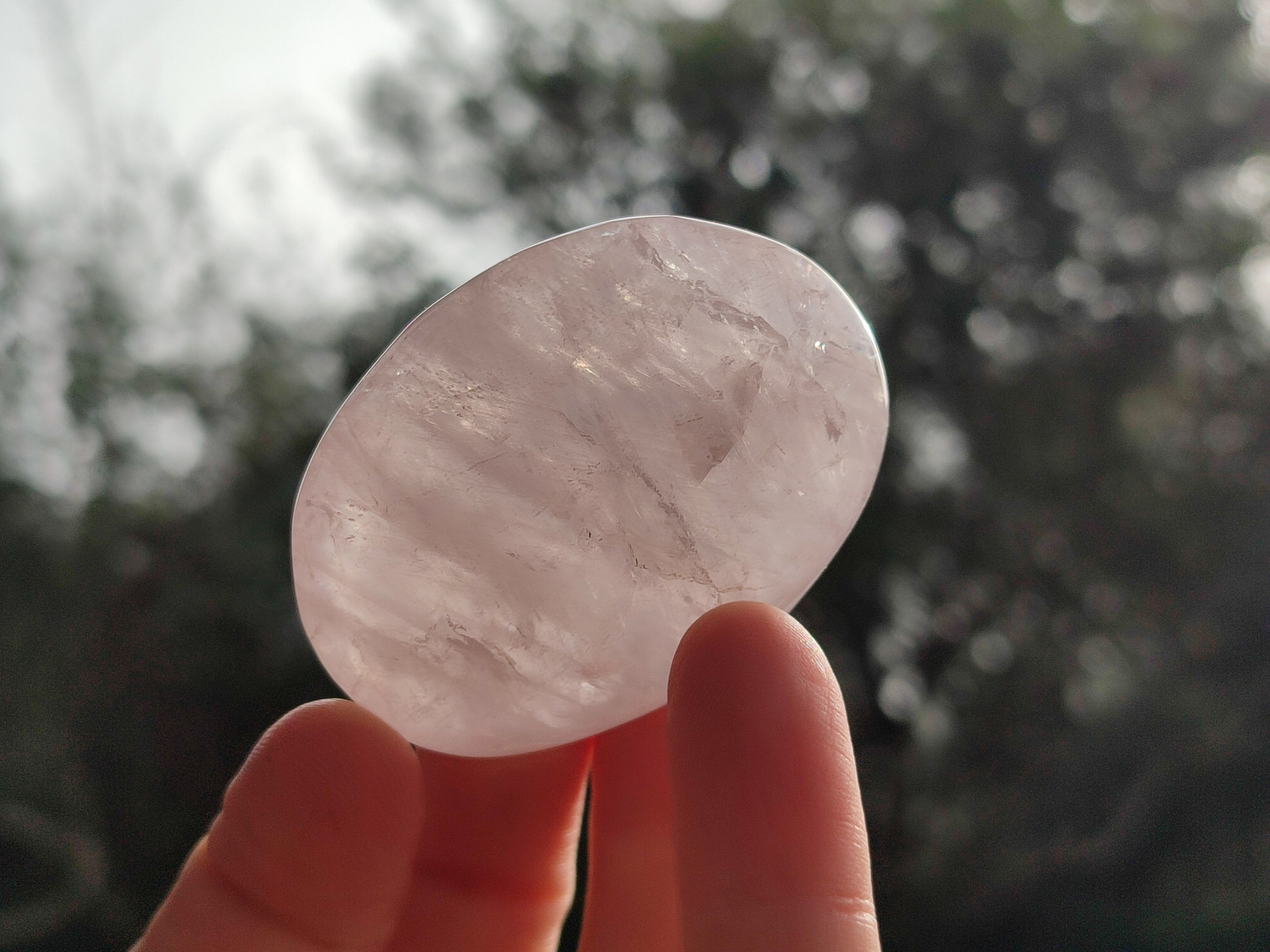 Polished Gemmy Rose Quartz Palm Stones x 24 From Madagascar - Toprock Gemstones and Minerals 