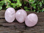 Polished Gemmy Rose Quartz Palm Stones x 24 From Madagascar - Toprock Gemstones and Minerals 