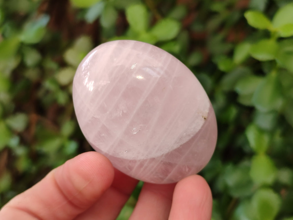 Polished Gemmy Rose Quartz Palm Stones x 24 From Madagascar - Toprock Gemstones and Minerals 