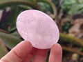 Polished Gemmy Rose Quartz Palm Stones x 24 From Madagascar - Toprock Gemstones and Minerals 