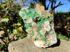Natural Calcite Specimen with Kolwezite and Dogtooth Crystals on Pink Dolomite x 1 From Mashamba West Mine, Congo - Toprock Gemstones and Minerals 