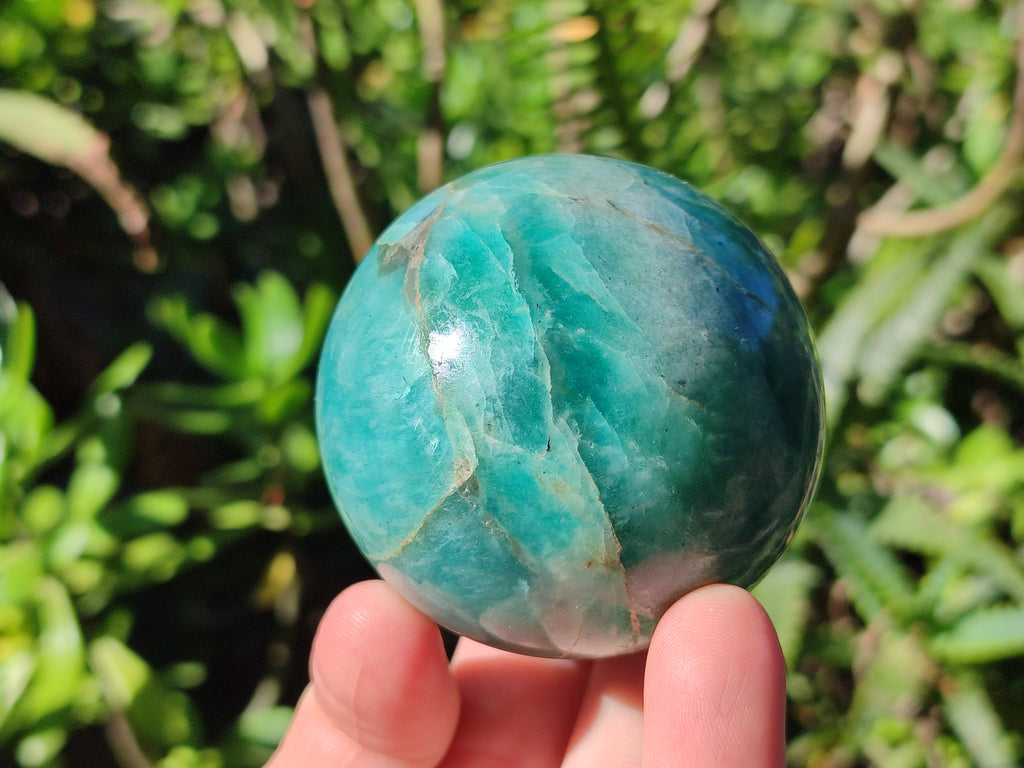 Polished Amazonite Spheres x 6 From Madagascar - Toprock Gemstones and Minerals 
