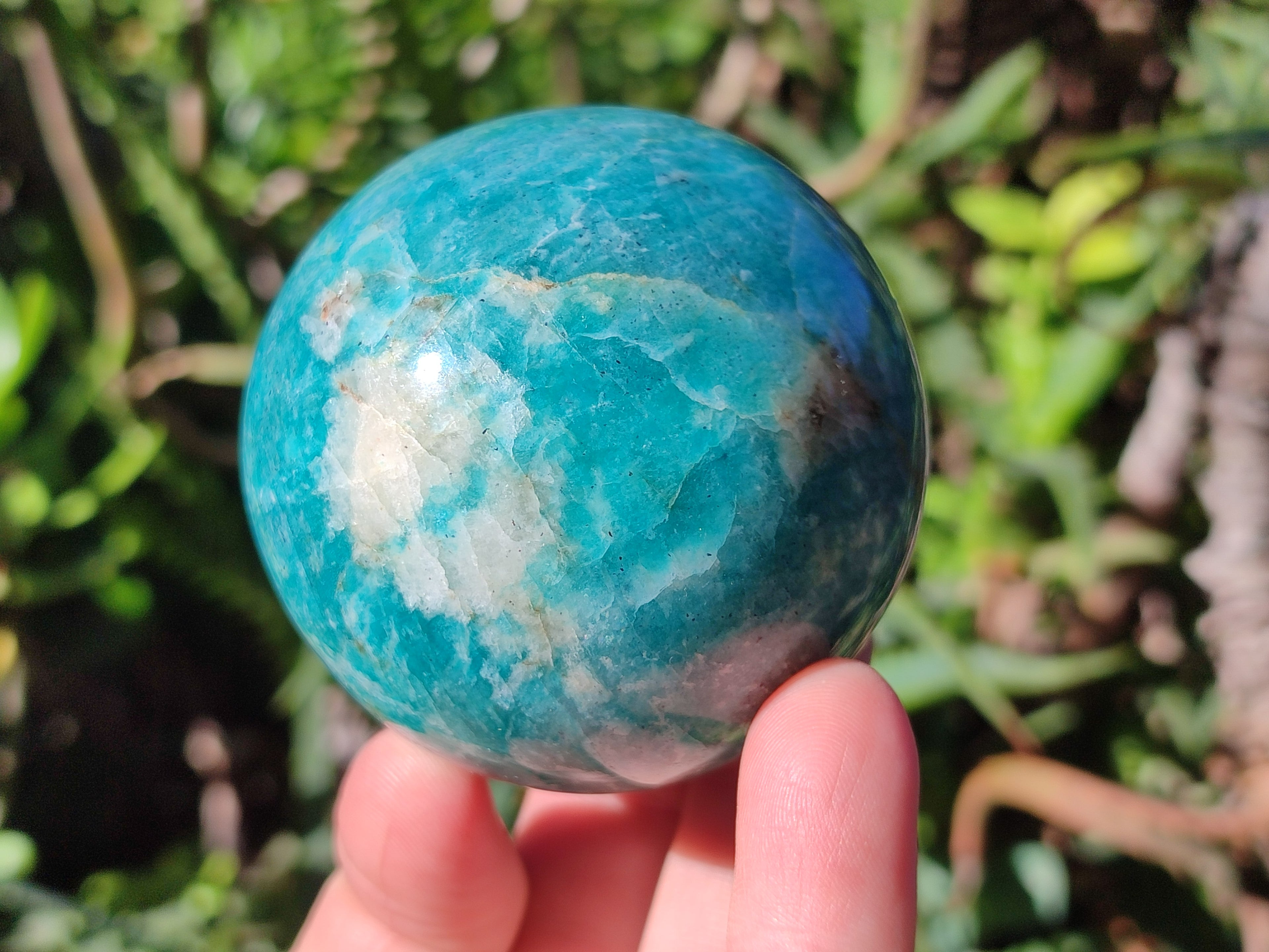 Polished Amazonite Spheres x 6 From Madagascar - Toprock Gemstones and Minerals 
