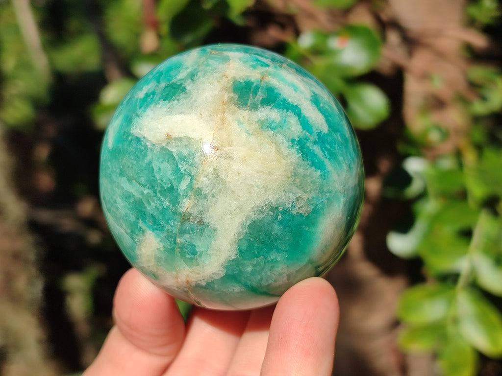Polished Amazonite Spheres x 6 From Madagascar - Toprock Gemstones and Minerals 