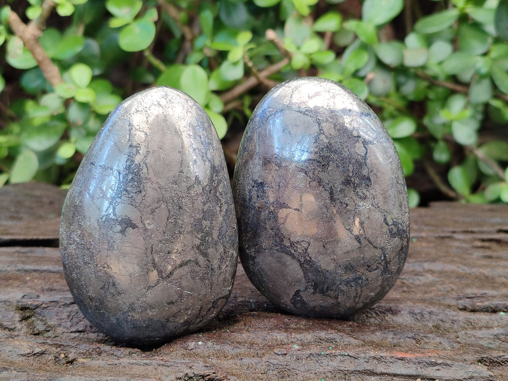 Polished Basalt Pharaoh Stone Galets x 4 From Iron Duke Mine, Zimbabwe - Toprock Gemstones and Minerals 