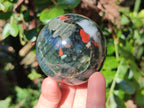 Polished Bloodstone Spheres x 3 From Swaziland - Toprock Gemstones and Minerals 