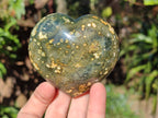 Polished Ocean Jasper Hearts x 6 From Northwest Coast, Madagascar - Toprock Gemstones and Minerals 