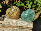 Polished Ocean Jasper Hearts x 6 From Northwest Coast, Madagascar - Toprock Gemstones and Minerals 