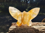 Hand Made Golden and Red Hematoid Quartz Butterfly Sculptures x 5 From Madagascar - Toprock Gemstones and Minerals 