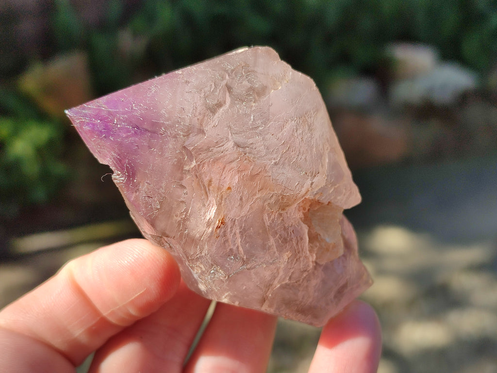 Natural Window Amethyst Double Terminated Crystals x 6 From Ambatondrazaka, Madagascar - Toprock Gemstones and Minerals 