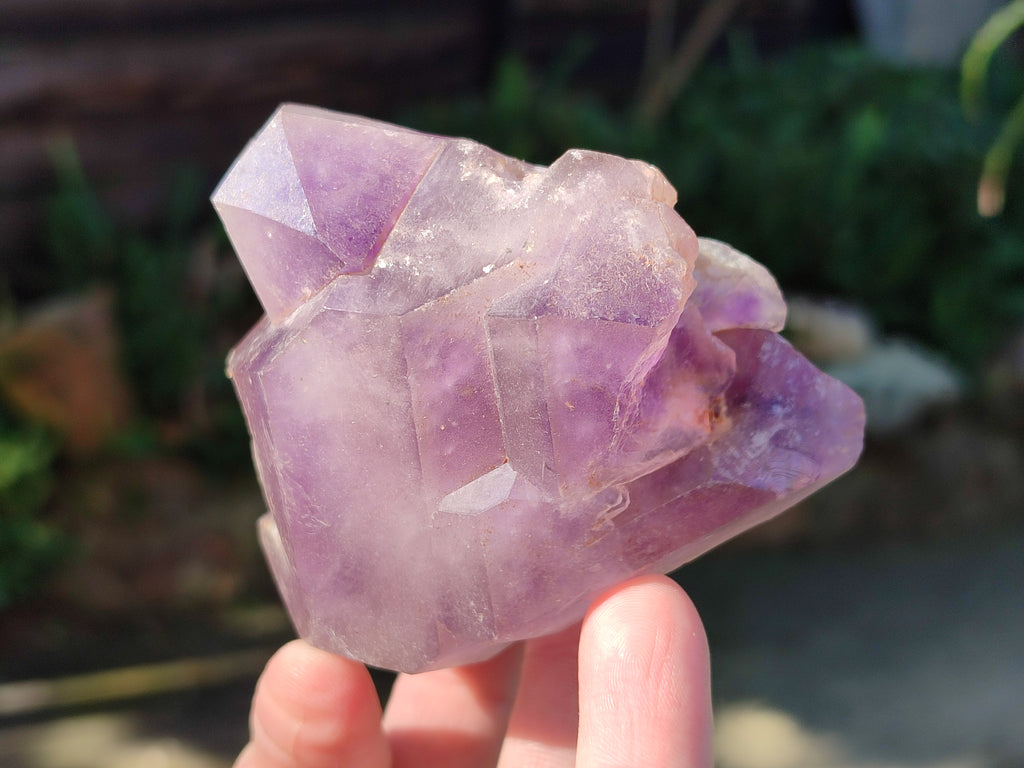 Natural Window Amethyst Double Terminated Crystals x 6 From Ambatondrazaka, Madagascar - Toprock Gemstones and Minerals 