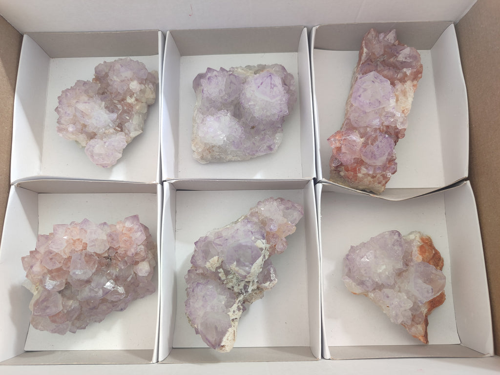Natural Spirit Amethyst Clusters x 6 From Boekenhouthoek, South Africa - Toprock Gemstones and Minerals 