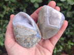 Polished Blue Lace Agate Standing Display Pieces x 6 From Nsanje, Malawi - Toprock Gemstones and Minerals 