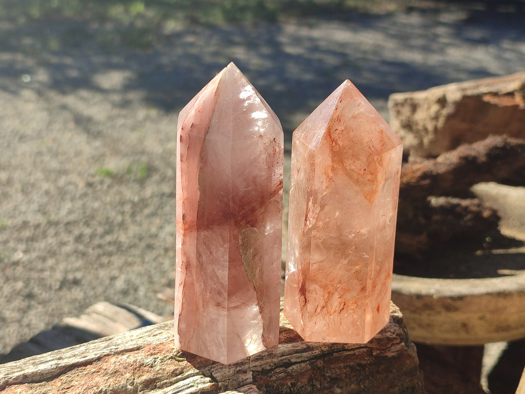 Polished Golden Hematoid Quartz Display Crystals x 6 From Madagascar - Toprock Gemstones and Minerals 