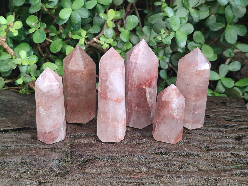 Polished Golden Hematoid Quartz Display Crystals x 6 From Madagascar - Toprock Gemstones and Minerals 