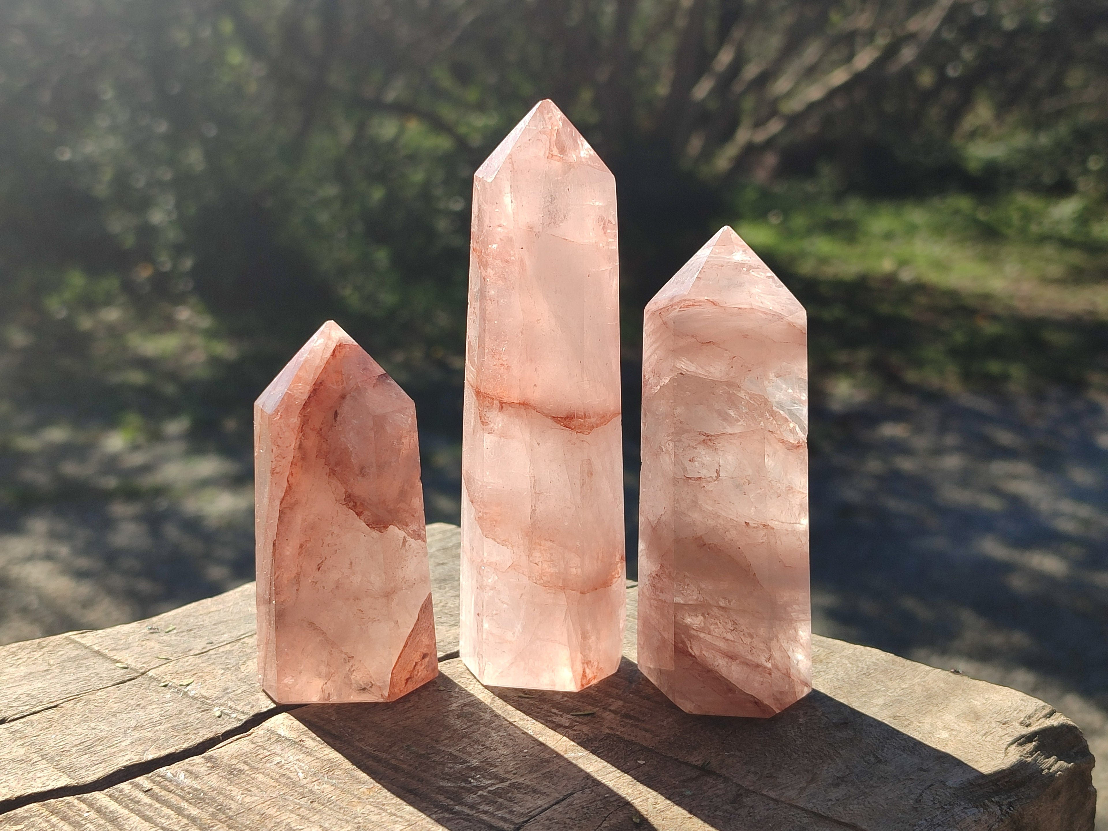 Polished Golden Hematoid Quartz Display Crystals x 6 From Madagascar - Toprock Gemstones and Minerals 