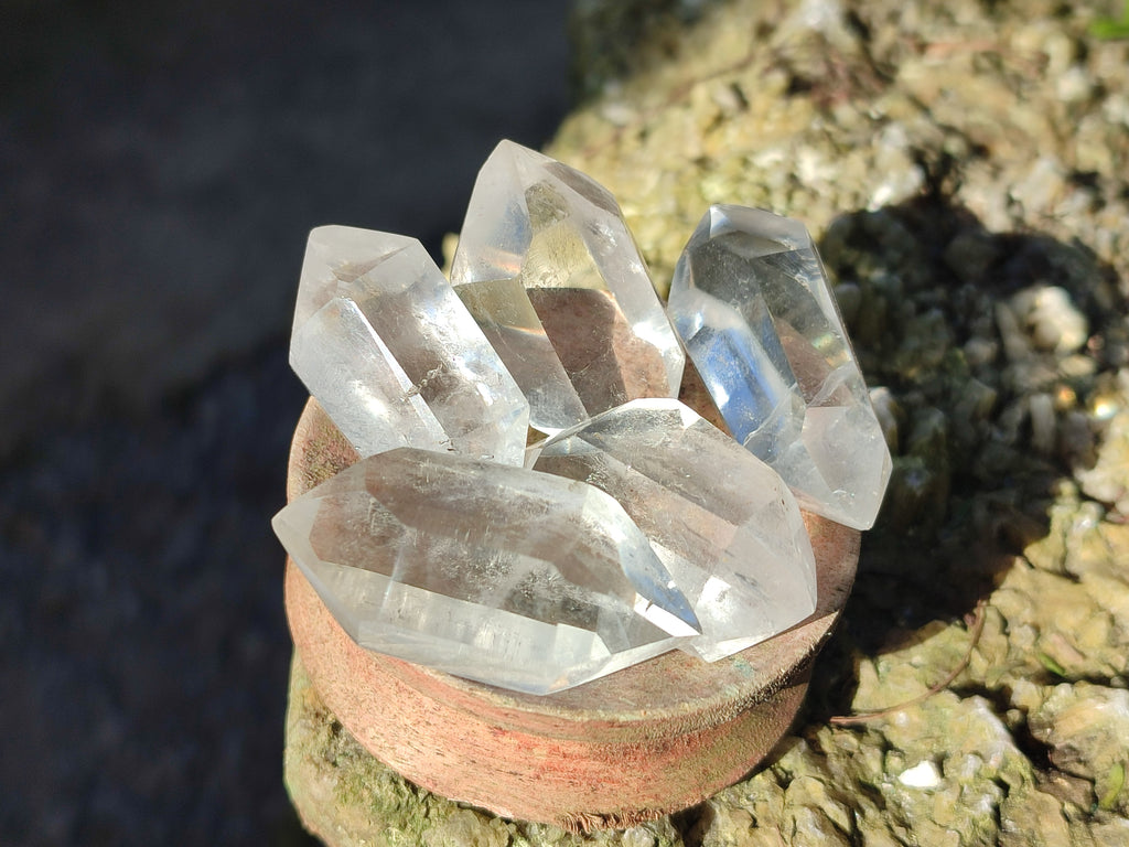 Natural Red Hematoid Quartz Single Crystals x 24 From Karoi, Zimbabwe - Toprock Gemstones and Minerals 