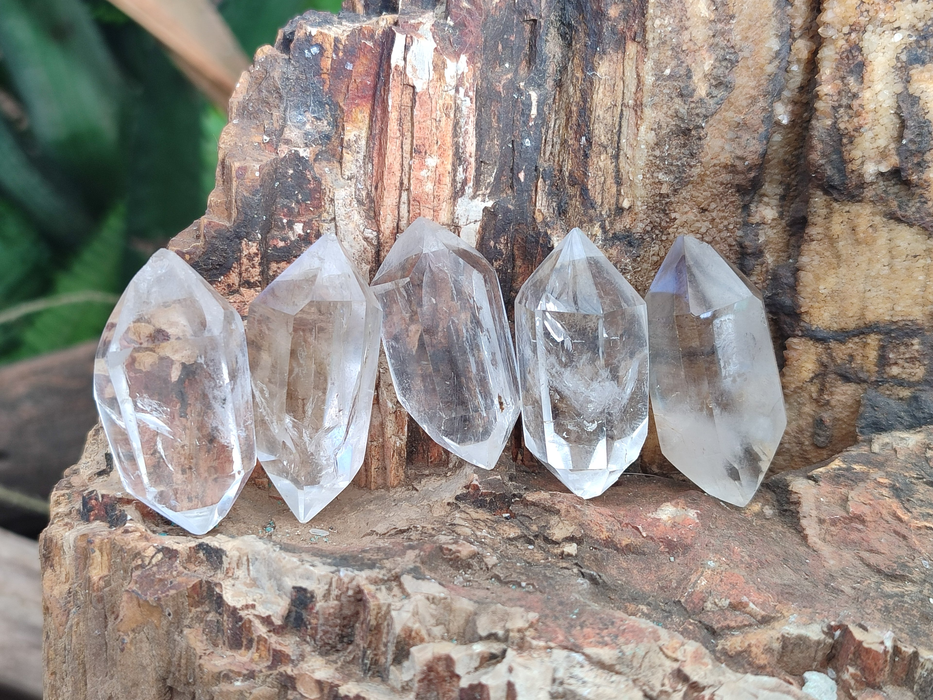Natural Red Hematoid Quartz Single Crystals x 24 From Karoi, Zimbabwe - Toprock Gemstones and Minerals 