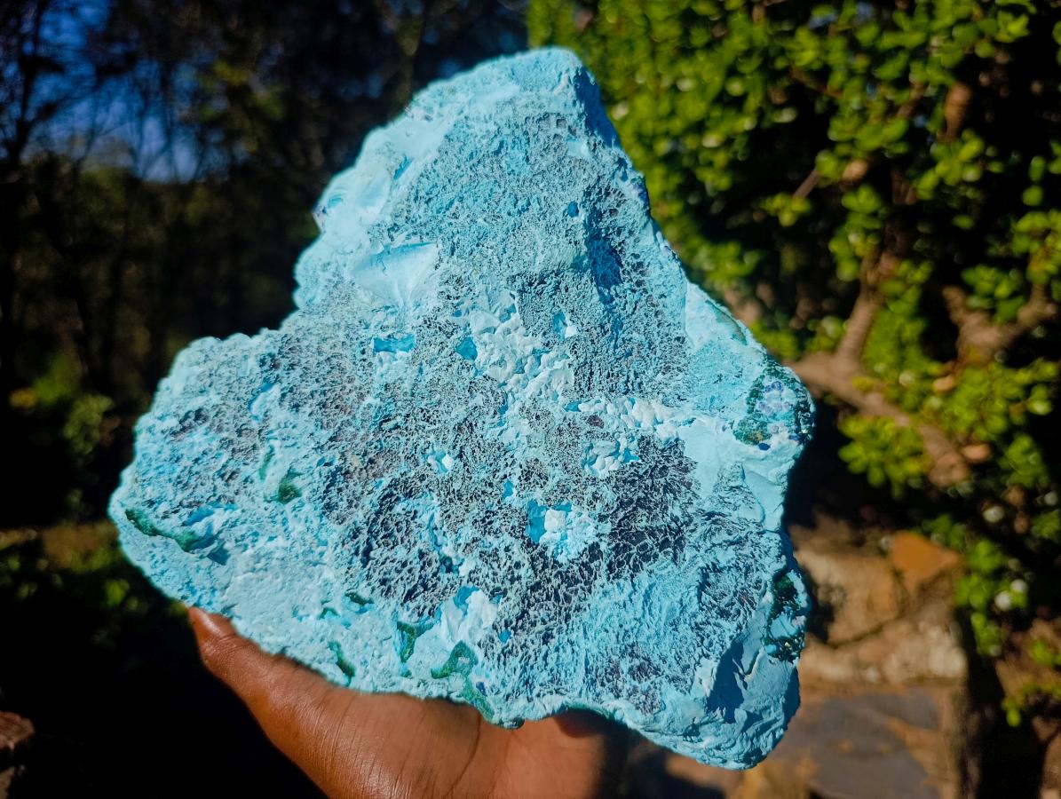 Natural Large Drusy Coated Chrysocolla Specimen with Associated Minerals x 1 From Lupoto Mine, Congo - Toprock Gemstones and Minerals 