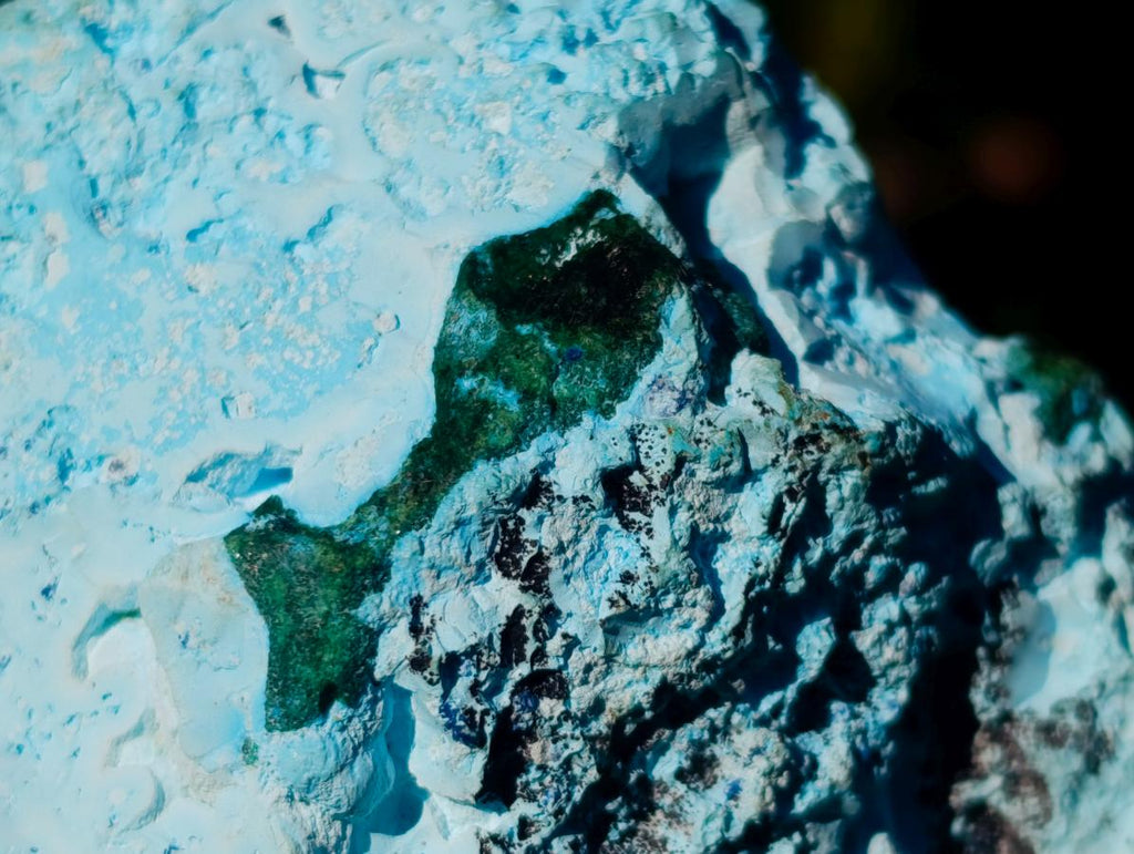 Natural Large Drusy Coated Chrysocolla Specimen with Associated Minerals x 1 From Lupoto Mine, Congo - Toprock Gemstones and Minerals 