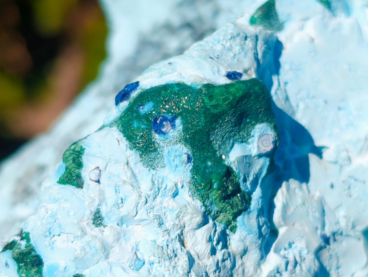Natural Large Drusy Coated Chrysocolla Specimen with Associated Minerals x 1 From Lupoto Mine, Congo - Toprock Gemstones and Minerals 