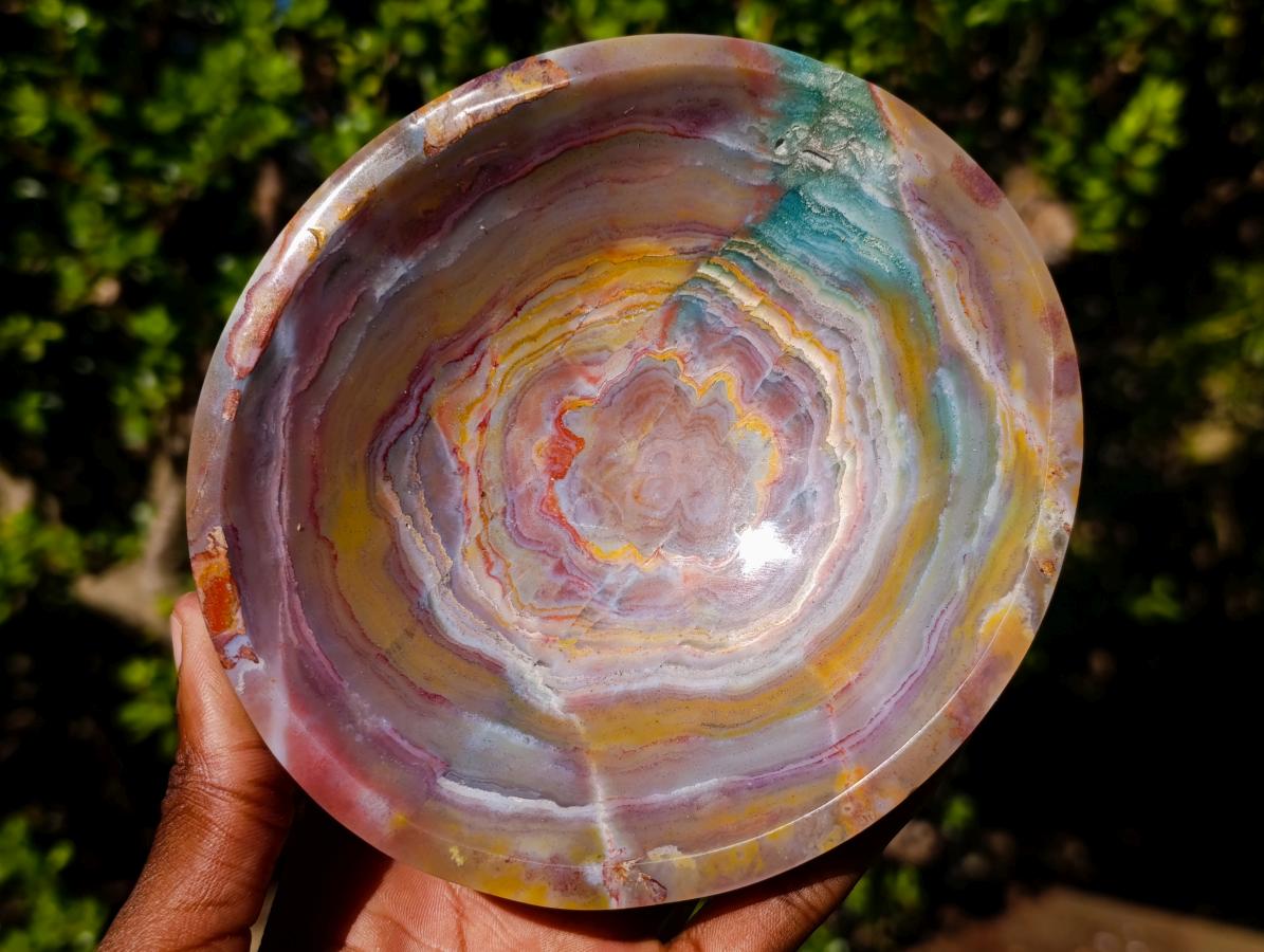 Polished Ocean Jasper Bowls x 2 From Northwest Coast, Madagascar - Toprock Gemstones and Minerals 