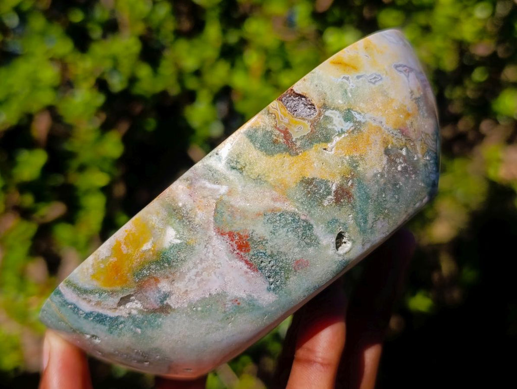 Polished Ocean Jasper Bowls x 2 From Northwest Coast, Madagascar - Toprock Gemstones and Minerals 