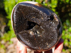 Polished Septerye Sauvage "Dragons Egg" Geodes x 2 From Mahajanga, Madagascar - Toprock Gemstones and Minerals 