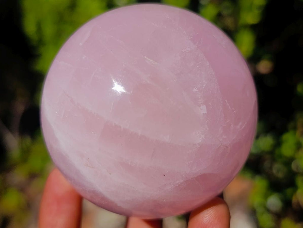 Polished Gemmy Rose and Lavender Quartz Spheres x 3 From Madagascar - Toprock Gemstones and Minerals 