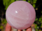 Polished Gemmy Rose and Lavender Quartz Spheres x 3 From Madagascar - Toprock Gemstones and Minerals 