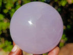 Polished Gemmy Rose and Lavender Quartz Spheres x 3 From Madagascar - Toprock Gemstones and Minerals 