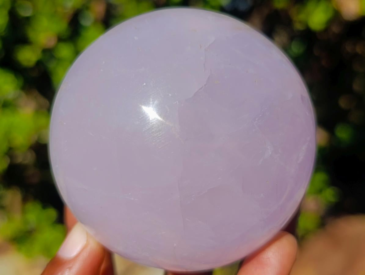 Polished Gemmy Rose and Lavender Quartz Spheres x 3 From Madagascar - Toprock Gemstones and Minerals 