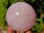 Polished Gemmy Rose and Lavender Quartz Spheres x 3 From Madagascar - Toprock Gemstones and Minerals 