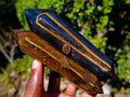 Polished Double Terminated Golden Tigers Eye Crystals x 6 From Prieska, South Africa - Toprock Gemstones and Minerals 