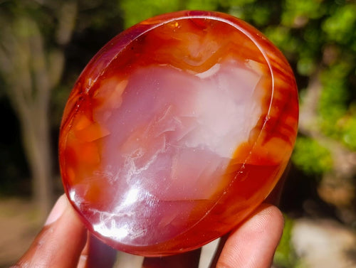 Polished Carnelian Agate Gemstone Bowls x 12 From Madagascar - Toprock Gemstones and Minerals 