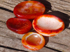 Polished Carnelian Agate Gemstone Bowls x 12 From Madagascar - Toprock Gemstones and Minerals 