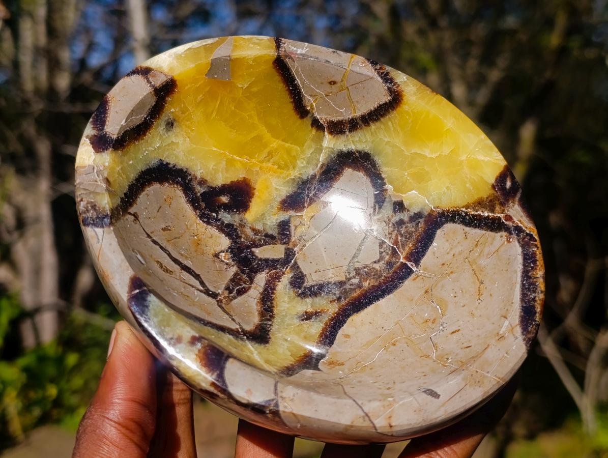 Polished Septerye Bowls x 2 From Mahajanga, Madagascar - Toprock Gemstones and Minerals 