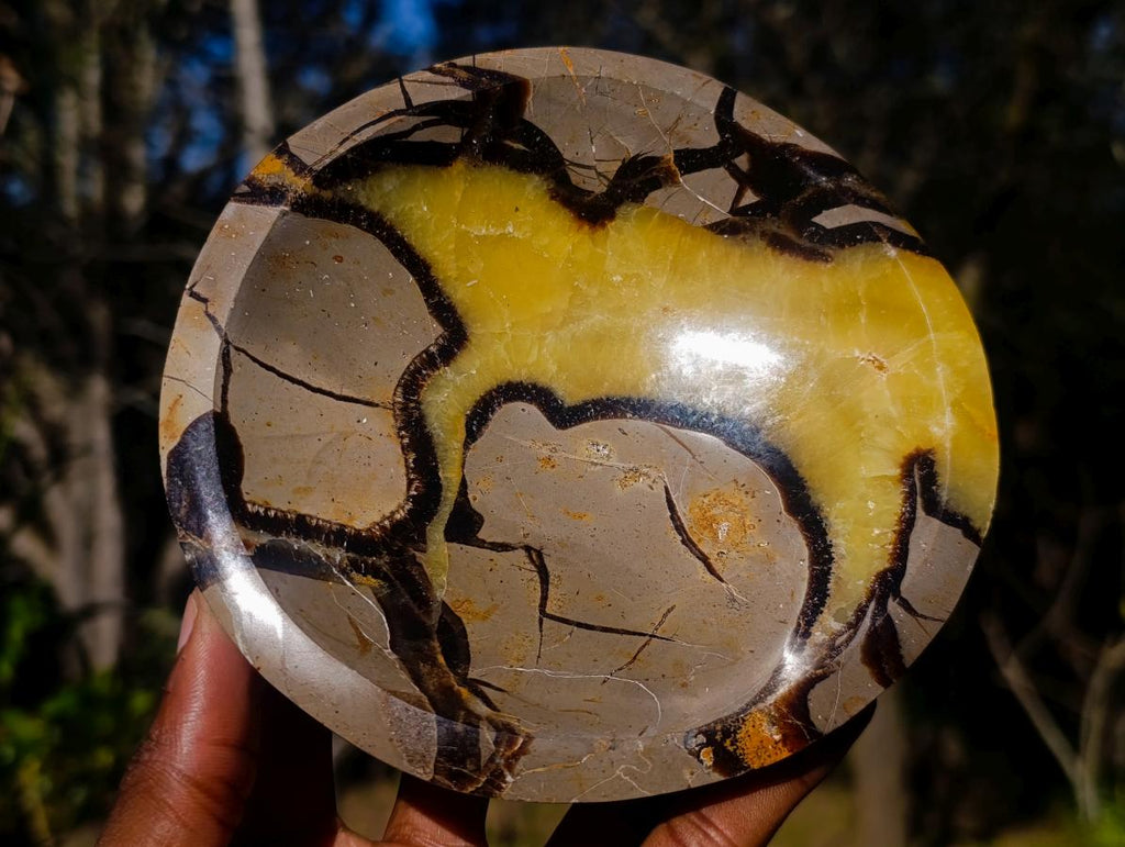 Polished Septerye Bowls x 2 From Mahajanga, Madagascar - Toprock Gemstones and Minerals 