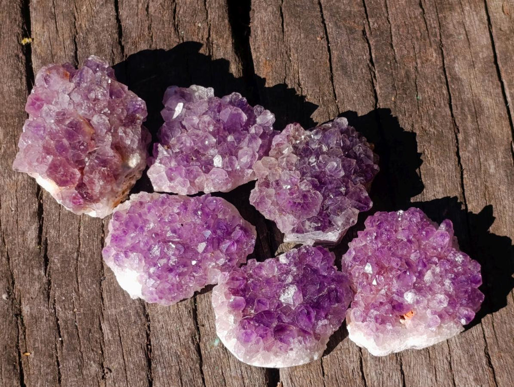 Natural Mini Lilac Amethyst Clusters x 35 From Madagascar - Toprock Gemstones and Minerals 