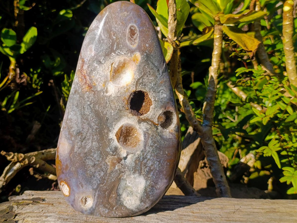 Polished Large Ocean Jasper Standing Display Piece x 1 From Northwest Coast, Madagascar - Toprock Gemstones and Minerals 