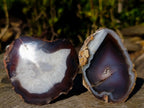 Polished One Side Red Shashe River Agate Nodules x 6 From Shashe River, Zimbabwe - Toprock Gemstones and Minerals 