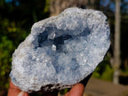 Natural Blue Celestite Geode Specimens x 3 From Sakoany, Madagascar - Toprock Gemstones and Minerals 