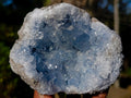 Natural Blue Celestite Geode Specimens x 3 From Sakoany, Madagascar - Toprock Gemstones and Minerals 