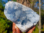 Natural Blue Celestite Geode Specimens x 3 From Sakoany, Madagascar - Toprock Gemstones and Minerals 