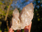 Natural Cascading White Phantom Smokey Luena Quartz Clusters x 6 From Luena, Congo - Toprock Gemstones and Minerals 